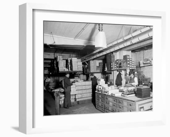 Stock Basement, Richmond Backus Co., Detroit, Mich.-null-Framed Photo