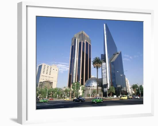 Stock Exchange, Mexico City, Mexico-Walter Bibikow-Framed Photographic Print