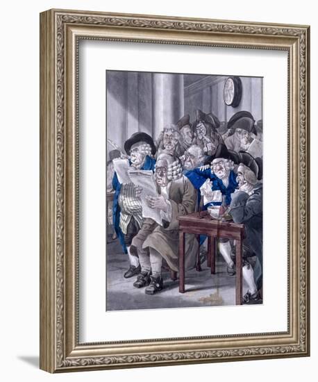 Stock-Jobbers Extraordinary, Stock Exchange, London, C1795-Robert Dighton-Framed Giclee Print