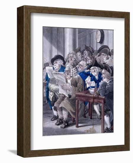 Stock-Jobbers Extraordinary, Stock Exchange, London, C1795-Robert Dighton-Framed Giclee Print