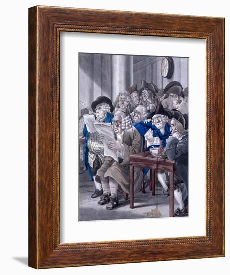 Stock-Jobbers Extraordinary, Stock Exchange, London, C1795-Robert Dighton-Framed Giclee Print