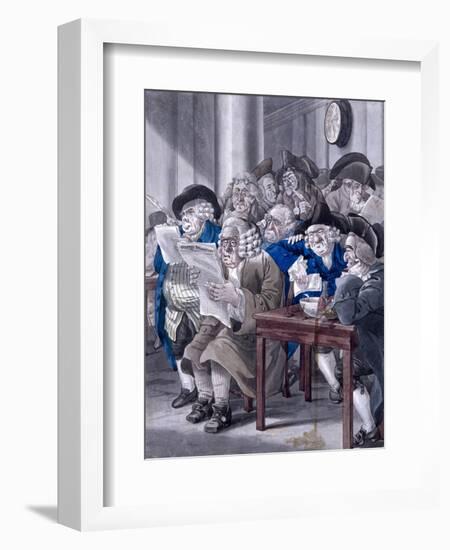 Stock-Jobbers Extraordinary, Stock Exchange, London, C1795-Robert Dighton-Framed Giclee Print