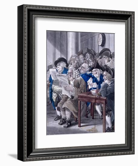 Stock-Jobbers Extraordinary, Stock Exchange, London, C1795-Robert Dighton-Framed Giclee Print