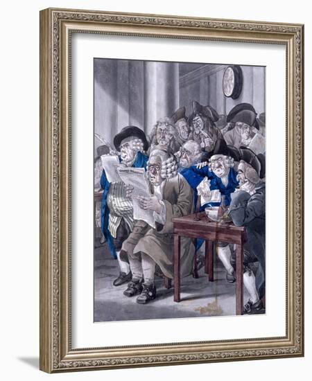 Stock-Jobbers Extraordinary, Stock Exchange, London, C1795-Robert Dighton-Framed Giclee Print