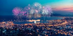 Cannes Viewed from the Hill-StockByM-Photographic Print