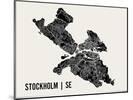 Stockholm Map Art Print-null-Mounted Art Print