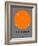 Stockholm Orange Subway Map-NaxArt-Framed Art Print