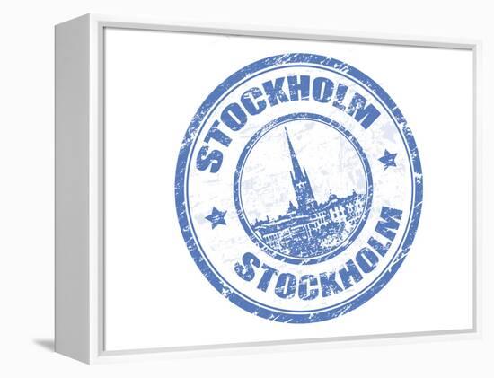 Stockholm Stamp-radubalint-Framed Stretched Canvas