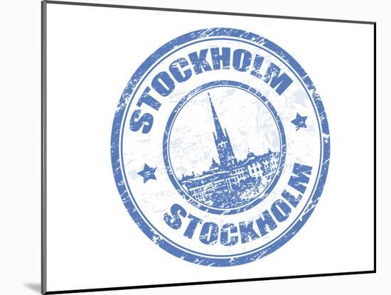 Stockholm Stamp-radubalint-Mounted Art Print