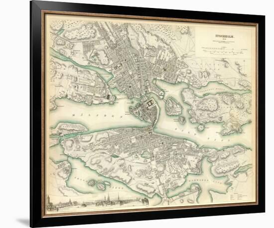 Stockholm, Sweden, c.1838-null-Framed Art Print