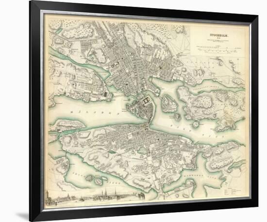 Stockholm, Sweden, c.1838-null-Framed Art Print