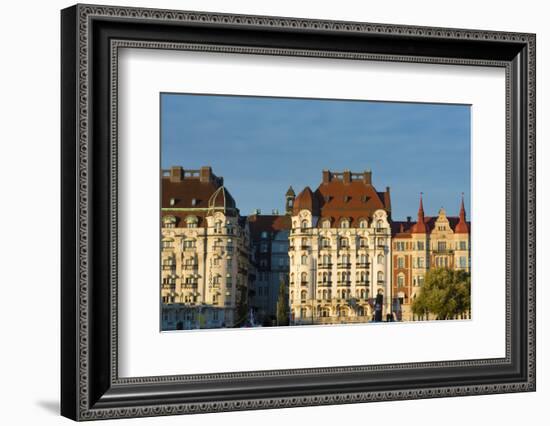 Stockholm, Sweden Downtown Beautiful Apartment Old Sunset Buildings-Bill Bachmann-Framed Photographic Print