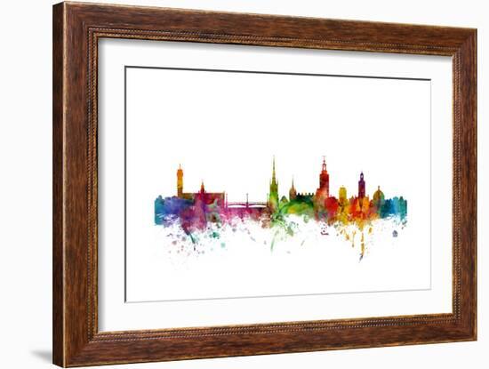 Stockholm Sweden Skyline-Michael Tompsett-Framed Art Print