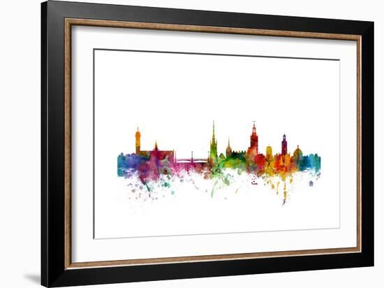 Stockholm Sweden Skyline-Michael Tompsett-Framed Art Print