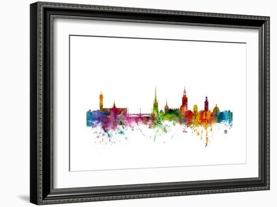 Stockholm Sweden Skyline-Michael Tompsett-Framed Art Print