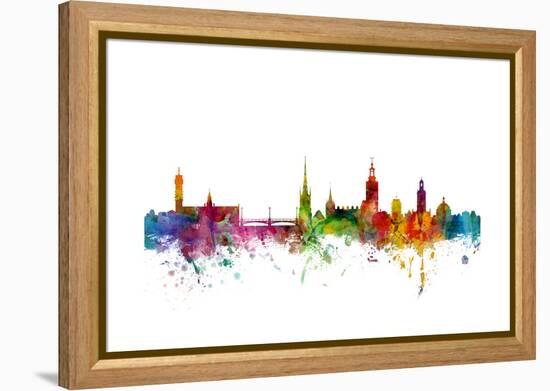 Stockholm Sweden Skyline-Michael Tompsett-Framed Stretched Canvas