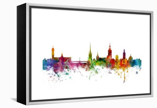 Stockholm Sweden Skyline-Michael Tompsett-Framed Stretched Canvas