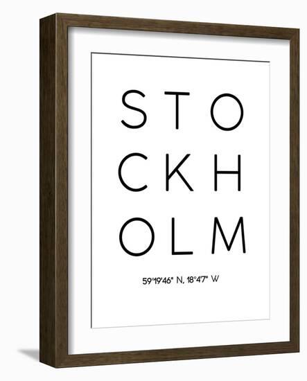 Stockholm-Pop Monica-Framed Art Print