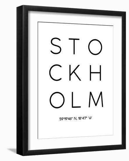 Stockholm-Pop Monica-Framed Art Print