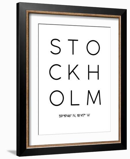 Stockholm-Pop Monica-Framed Art Print