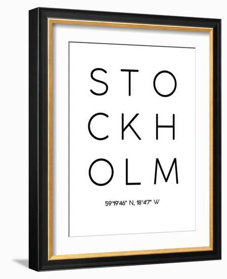 Stockholm-Pop Monica-Framed Art Print