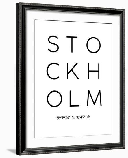 Stockholm-Pop Monica-Framed Art Print