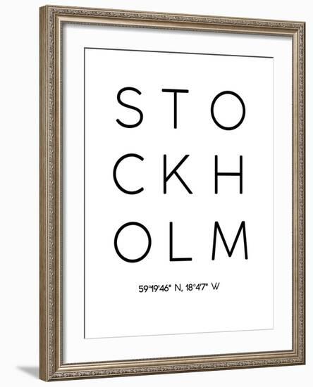 Stockholm-Pop Monica-Framed Art Print