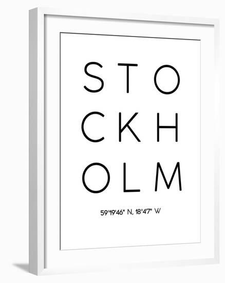 Stockholm-Pop Monica-Framed Art Print