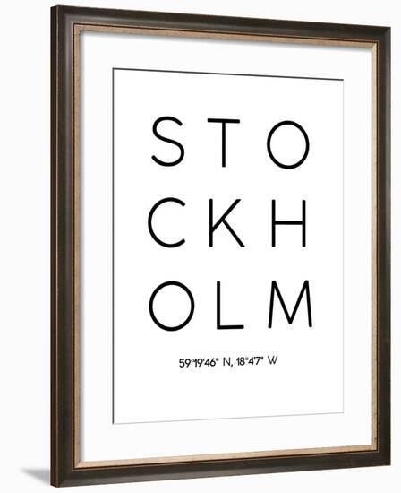 Stockholm-Pop Monica-Framed Art Print