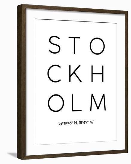 Stockholm-Pop Monica-Framed Art Print