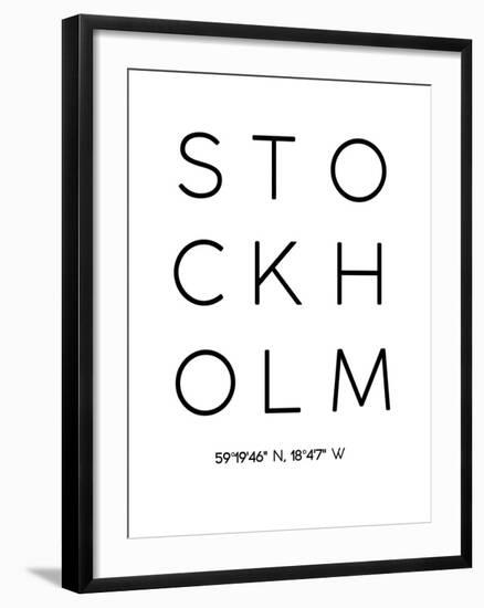 Stockholm-Pop Monica-Framed Art Print