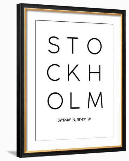 Stockholm-Pop Monica-Framed Art Print