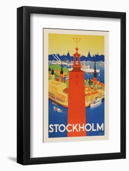 Stockholm-Vintage Posters-Framed Giclee Print