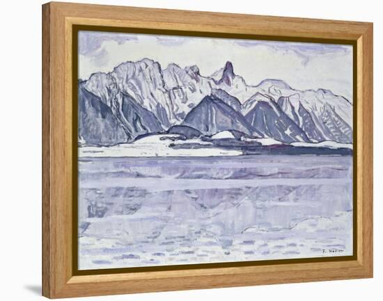 Stockhorn Verschneit, 1913-1914-Ferdinand Hodler-Framed Premier Image Canvas