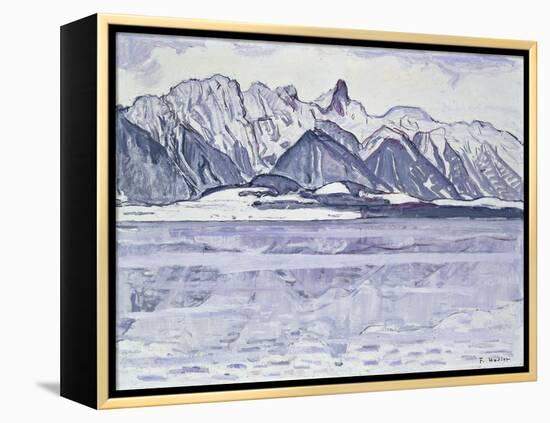 Stockhorn Verschneit, 1913-1914-Ferdinand Hodler-Framed Premier Image Canvas