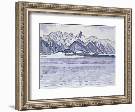 Stockhorn Verschneit, 1913-1914-Ferdinand Hodler-Framed Giclee Print