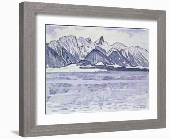 Stockhorn Verschneit, 1913-1914-Ferdinand Hodler-Framed Giclee Print