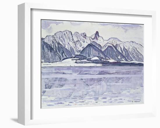 Stockhorn Verschneit, 1913-1914-Ferdinand Hodler-Framed Giclee Print