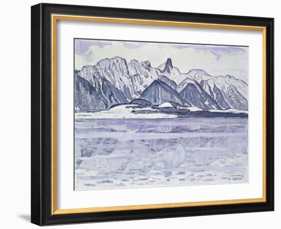 Stockhorn Verschneit, 1913-1914-Ferdinand Hodler-Framed Giclee Print