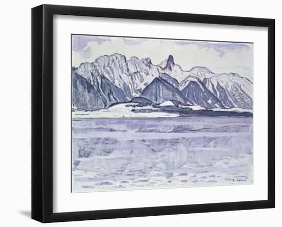 Stockhorn Verschneit-Ferdinand Hodler-Framed Giclee Print