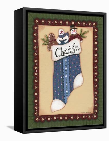 Stocking I Cherish-Debbie McMaster-Framed Premier Image Canvas