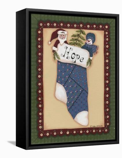 Stocking III Hope-Debbie McMaster-Framed Premier Image Canvas