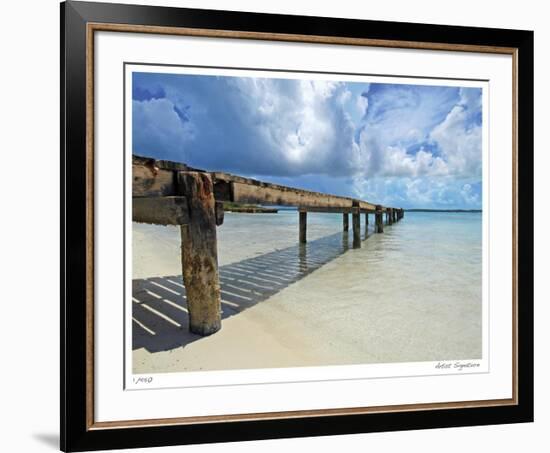 Stocking Island Dock-John Gynell-Framed Giclee Print