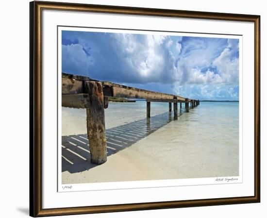 Stocking Island Dock-John Gynell-Framed Giclee Print