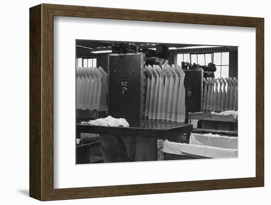 Stockings at a Clothing Factory-null-Framed Photographic Print