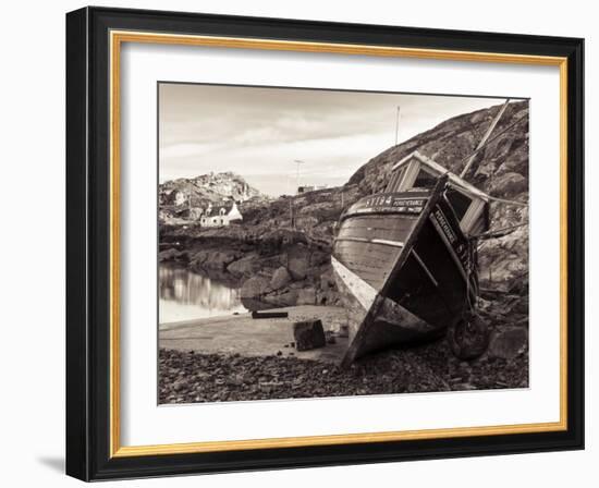 Stockinish Harbour on the Isle of Harris, Hebrides, Scotland, UK-Nadia Isakova-Framed Photographic Print