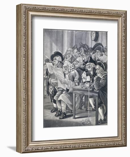 Stockjobbers at the Stock Exchange, Bartholomew Lane, London, C1795-Robert Dighton-Framed Giclee Print