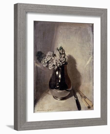 Stocks and Silver, 1918 (Oil on Board)-William Nicholson-Framed Giclee Print