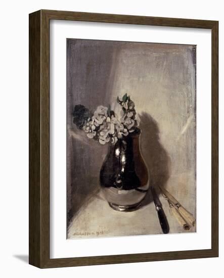 Stocks and Silver, 1918 (Oil on Board)-William Nicholson-Framed Giclee Print