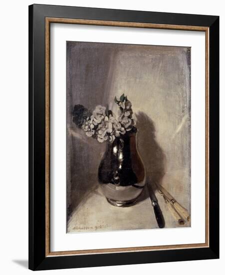 Stocks and Silver, 1918 (Oil on Board)-William Nicholson-Framed Giclee Print